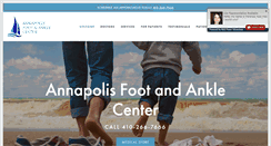 Desktop Screenshot of annapolisfootandanklecenter.com